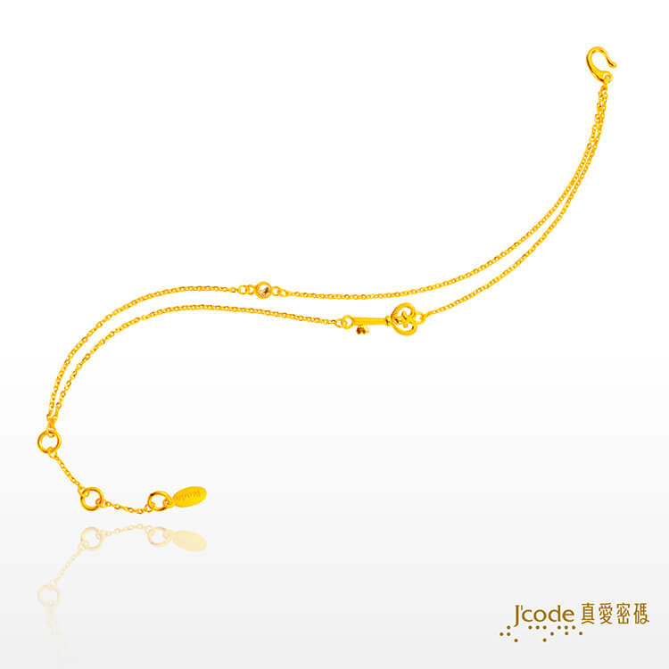 愛情鑰匙-黃金手鍊