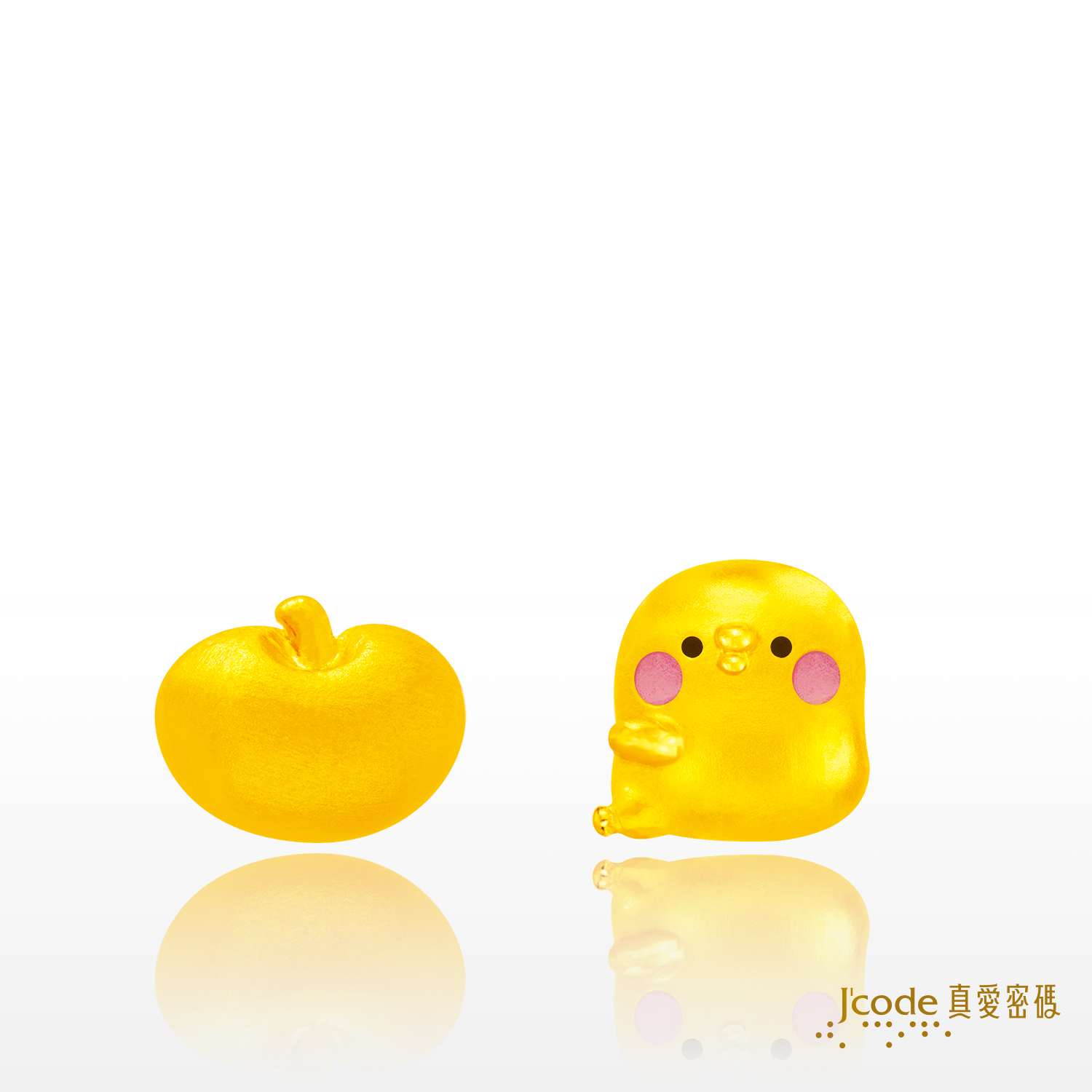 蘋果P助 - 黃金耳環